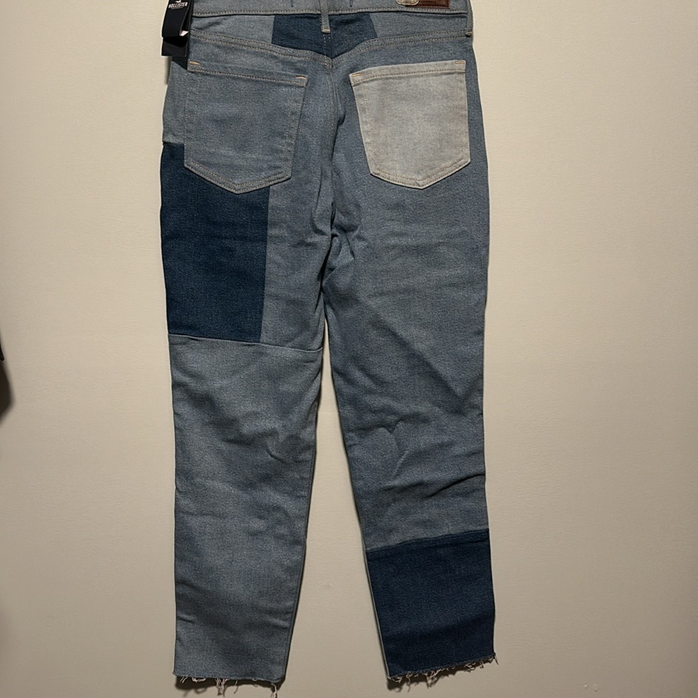 NWT Hollister Patchwork Denim Jeans - Picture 2 of 3